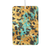 Gold Aqua Black Leopard Animal Luchtverfrisser (Voorkant)