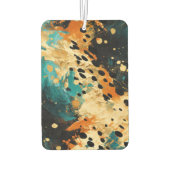 Gold Aqua Black Leopard Animal Luchtverfrisser (Achterkant)