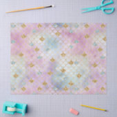 Gold Aqua Glitter Dream Paarse Blush Mermaid Tissuepapier (Craft)