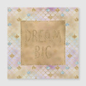 Gold Aqua Glitter Dream Paarse Mermaid (Voorkant)