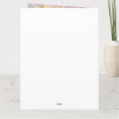 Gold Aqua Glitter Dream Paarse Mermaid      Kaart (Achterkant)