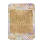 Gold Aqua Glitter Dream Paarse Mermaid Magneet (Verticaal)