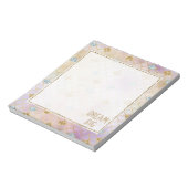 Gold Aqua Glitter Dream Paarse Mermaid Notitieblok (Linkerzijde)