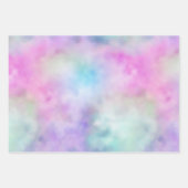 Gold Aqua Glitter Paars White Unicorn Sparkle Inpakpapier Vel (Voorkant 2)