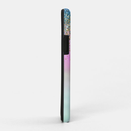 Gold Aqua Glitter Purple Sparkle        Case-Mate iPhone Case (Achterkant/rechts)
