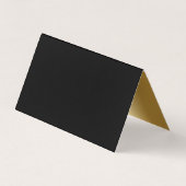 GOLD Aqua Gold Stars Bar Bat Mitzvah Table Seating Visitekaartje (Achterkant)