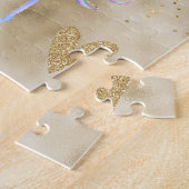 Gold Aqua Paars Glitter Sparkle Legpuzzel (Zijkant)