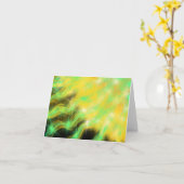 Gold Aqua Starburst Moderne Christelijke kunstschi Kaart (Gele Bloem)