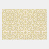 Gold Arabesque Pattern Gift Wrapping Paper (Voorkant 2)