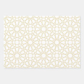 Gold Arabesque Pattern Gift Wrapping Paper (Voorkant)