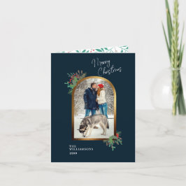 Gold Arch 2 Foto met prettige kerstdagen Feestdagen Kaart