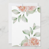 Gold Arch Floral Waterverf Pastel Boho Wedding Kaart (Achterkant)