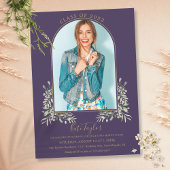 Gold Arch Photo Paars Foliage Afstuderen Kaart