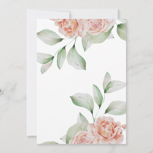 Gold Arch Waterverf Boho Wedding Invitation Kaart (Achterkant)