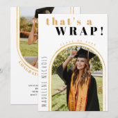 Gold Arches Foto-Afstuderen Aankondiging (Voorkant / Achterkant)