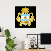 Gold Argentina Poster (Thuiskantoor)