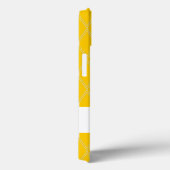 Gold Argyle Lattice met monogram Case-Mate iPhone Case (Achterkant / Rechts)