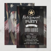 Gold Army Star Verenigde Staten Vlag Militaire Ret Kaart (Voorkant / Achterkant)