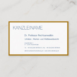 Gold arround visitekaartje