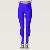 Gold Arrow Blue Leggings (Voorkant)
