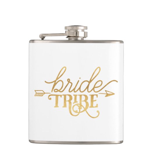 Gold Arrow Bride Tribe Flask Heupfles (Voorkant)