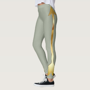 Gold Arrow Grijze Leggings
