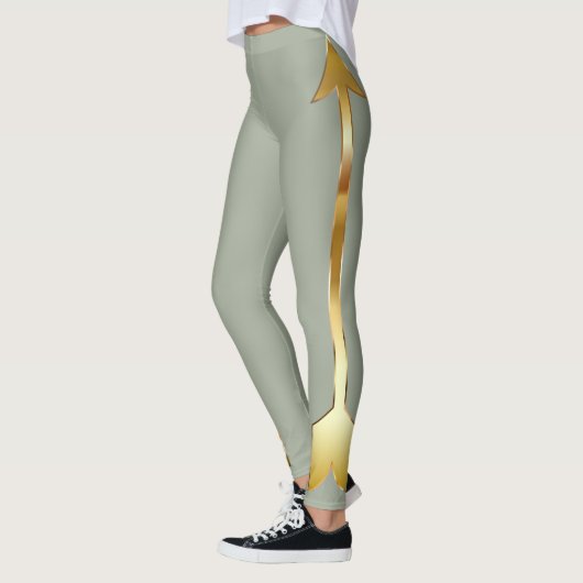 Gold Arrow Grijze Leggings (Links)