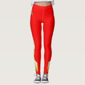 Gold Arrow Red-Leggings Leggings (Voorkant)