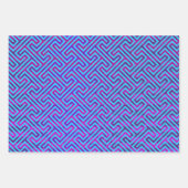 Gold Arrows en Sky Blue Meander Sampler Inpakpapier Vel (Voorkant 3)