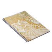 Gold Art damestrekkende apen Notitieboek (Rechterzijde)