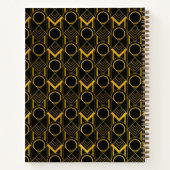 Gold Art Deco 1920s Stijlrecipe Boek (Achterkant)