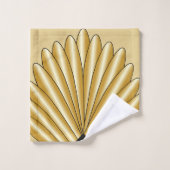 Gold Art Deco Design Bad Handdoek (Wasdoekje)