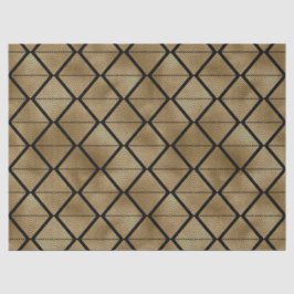 Gold Art Deco Diamonds op zwarte ontkoppeling Tissuepapier