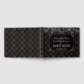  Gold Art Deco Fleur-de-lis Wedding Gastenboek (Volledig)