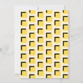 Gold Art Deco Geometric Birthday Party Invitation (Achterkant)
