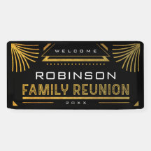 Gold Art Deco-gezinshereniging