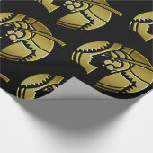 Gold Art Deco Lady Portret Cadeaupapier (Hoek)