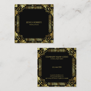 Gold Art Deco-lijst Vierkante Visitekaartje