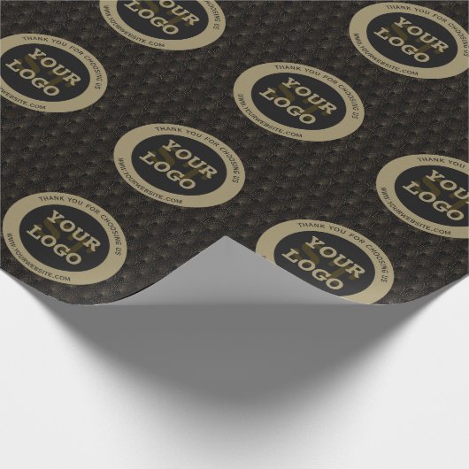  Gold Art Deco Monogram Cadeaupapier (Hoek)