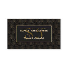  Gold Art Deco Monogram Makeup Artiest