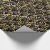 Gold Art Deco-patroon Cadeaupapier (Hoek)