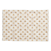 Gold Art Deco-patroon Kussensloop (Achterkant-Links)