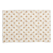 Gold Art Deco-patroon Kussensloop (Voorkant-Rechts)
