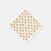 Gold Art Deco-patroon Servet (Hoek)
