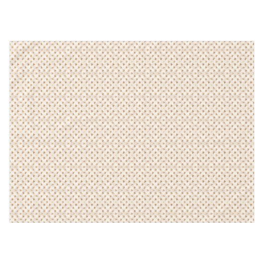 Gold Art Deco-patroon Tafelkleed (Voorkant (Horizontaal))