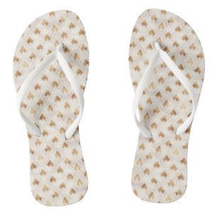Gold Art Deco-patroon Teenslippers