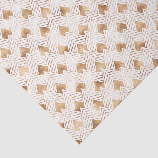 Gold Art Deco-patroon Tissuepapier (Detail)