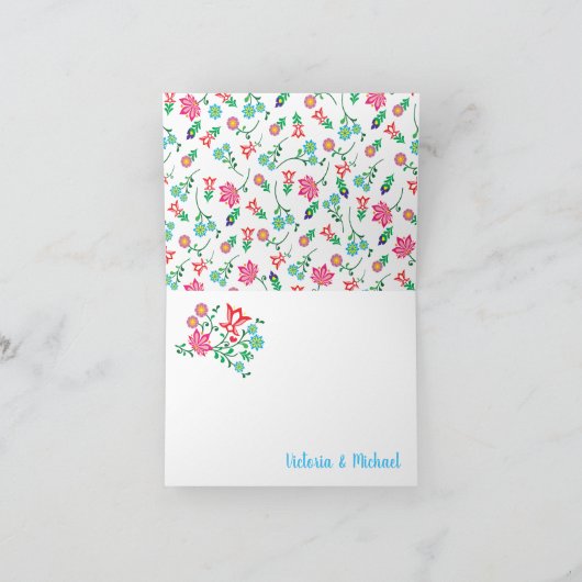 Gold Art Mexican Fiesta dank u briefkaarten (Binnen)