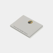 Gold Art Nouveau Black Cat Personalize Notes (Schuin)