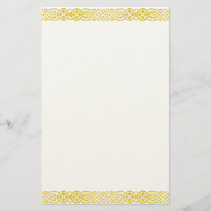 Gold Art Nouveau Filigree Stationery Briefpapier